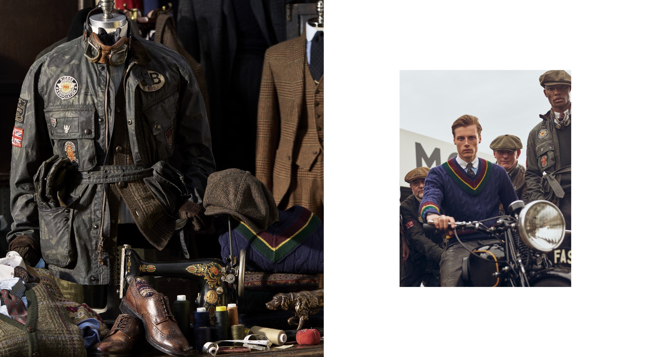 <strong>ON LOCATION</strong><br/><span>This season of Polo Originals, inspired by the golden era of Grand Prix car racing, was photographed at the Goodwood Motor Circuit, which is located in West Sussex, on the 12,000-acre Goodwood Estate. The Circuit has since become known for hosting a number of prestigious motorsport events, including the famous Festival of Speed and Revival.</span> <br/><rlmag_link href="https://www.ralphlauren.pt/en/search?cgid=brands-prl-tough-and-refined-cg"><button class="shop-collection">Shop the Story</button></rlmag_link>