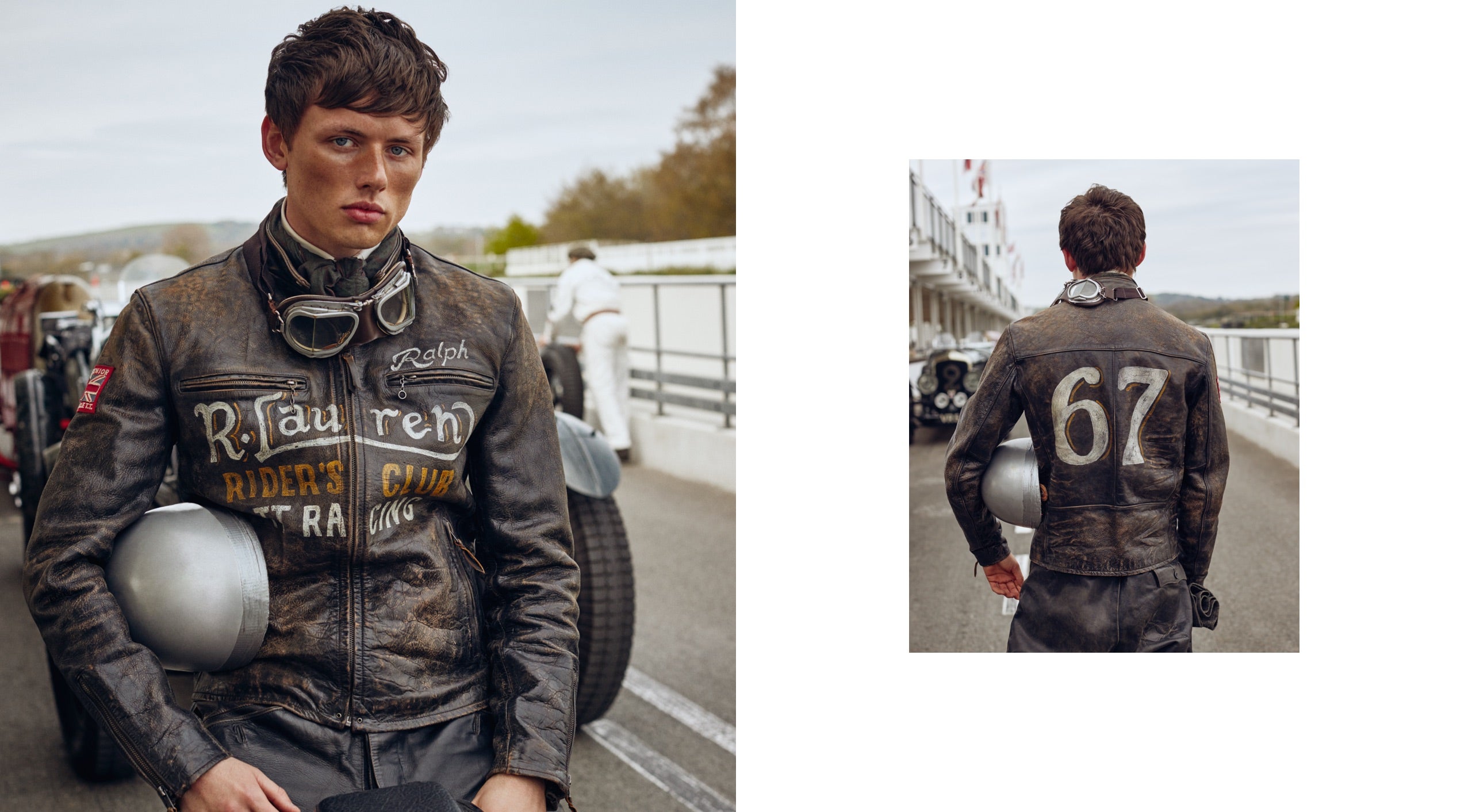 <strong>NA PISTA</strong><br/><span>Esta temporada de Polo Originals, inspirada na &eacute;poca de ouro das corridas de autom&oacute;veis de Grande Pr&eacute;mio, foi fotografada no Aut&oacute;dromo de Goodwood, situado em West Sussex, na propriedade de Goodwood, com cerca de 12 000 acres. Desde ent&atilde;o, o Aut&oacute;dromo tornou-se conhecido por acolher uma s&eacute;rie de eventos de desporto motorizados de prest&iacute;gio, incluindo o famoso Festival of Speed and Revival.</span> <br/><rlmag_link href="https://www.ralphlauren.pt/pt/search?cgid=brands-prl-tough-and-refined-cg"><button class="shop-collection">COMPRAR A COLE&Ccedil;&Atilde;O</button></rlmag_link>