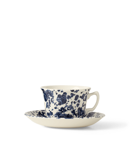Antique Marble Teacup & Saucer