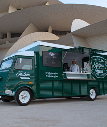 Ralph's Coffee food truck in Doha