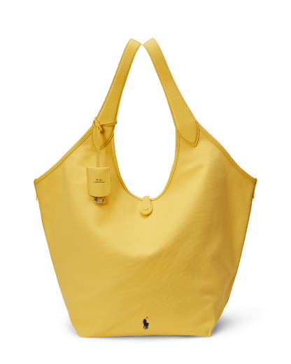 Tote grande em lona e pele Polo Play