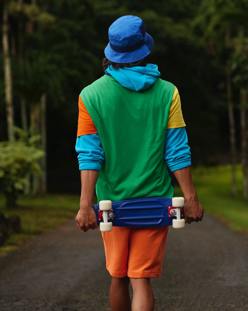 Camisola com capuz em tecido polar RL
