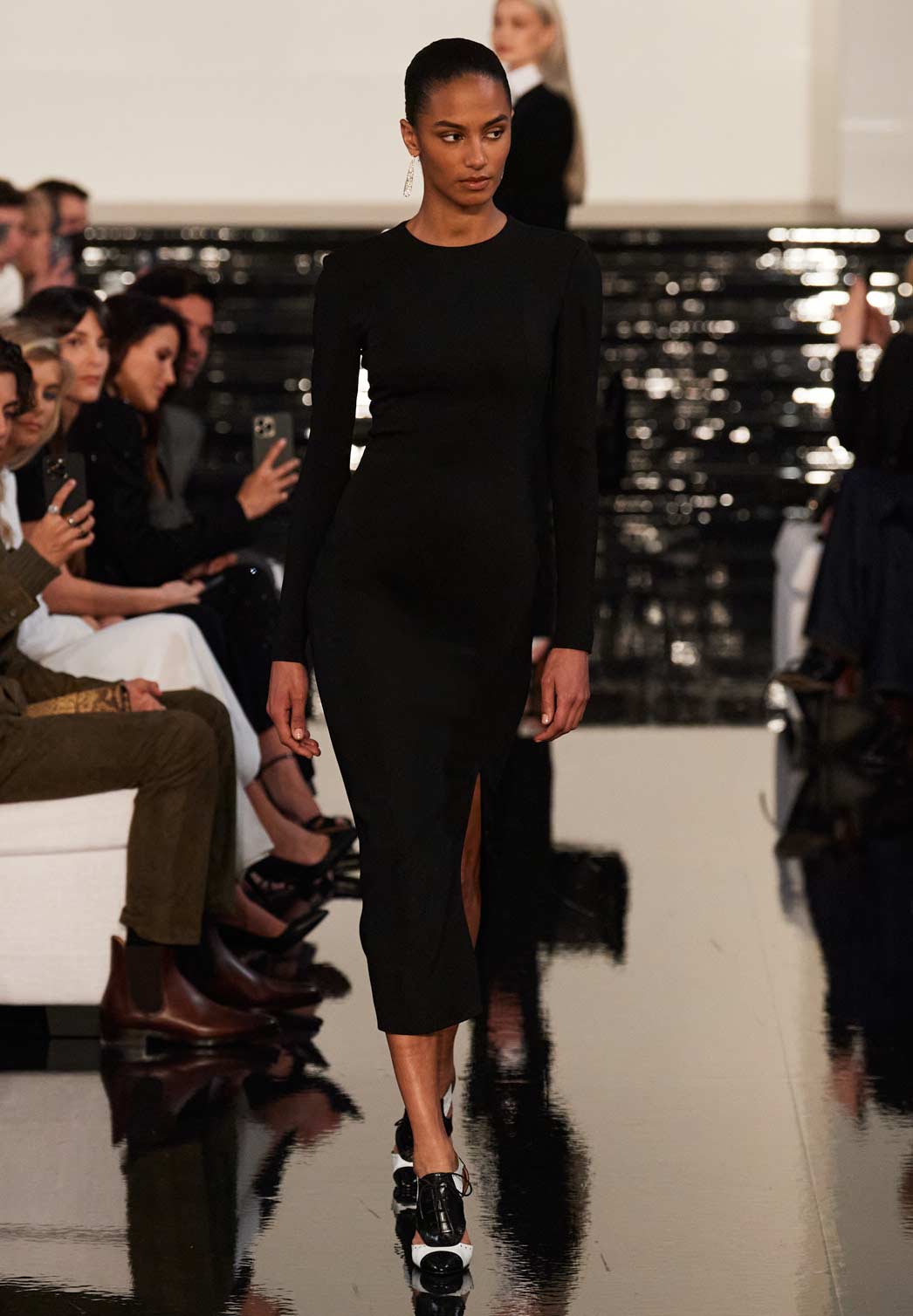 Model wearing look from the Fall/Winter Ralph Lauren Collection show.