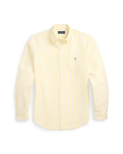 Camisa às riscas Oxford Custom fit