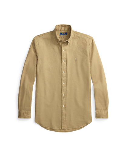 Camisa de linho custom fit