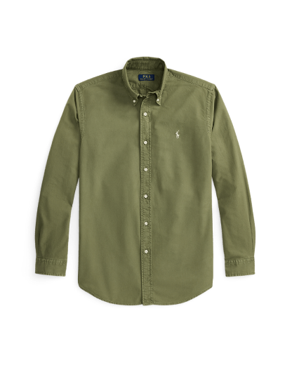 Camisa tingida Oxford Custom fit