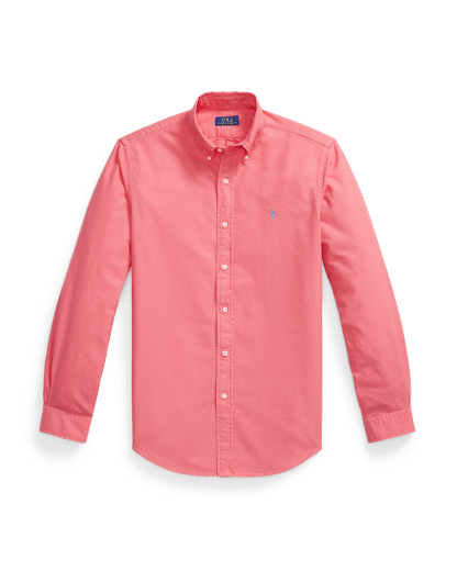 Camisa tingida Oxford Custom fit