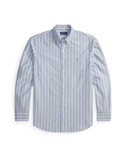 Camisa às riscas Oxford Custom fit