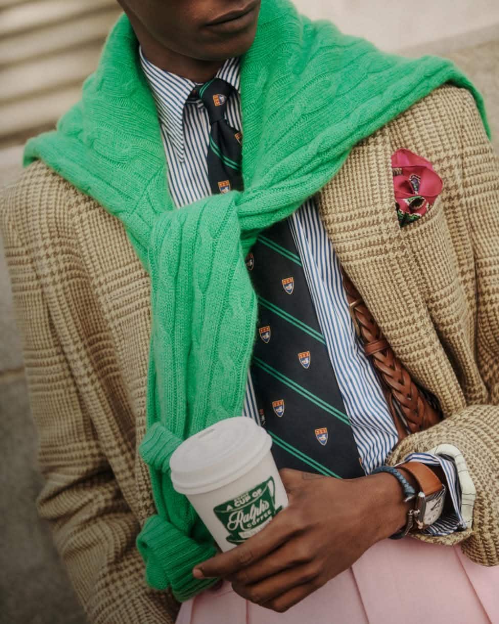 Casaco em tweed RL67 para o verão