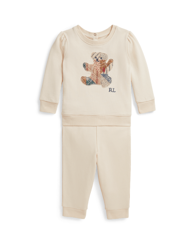 Sweatshirt e calças em terry Polo Bear